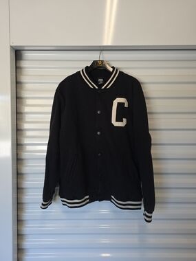 Crooks & Castles Varsity Jacket Black Logo XL Streetwear